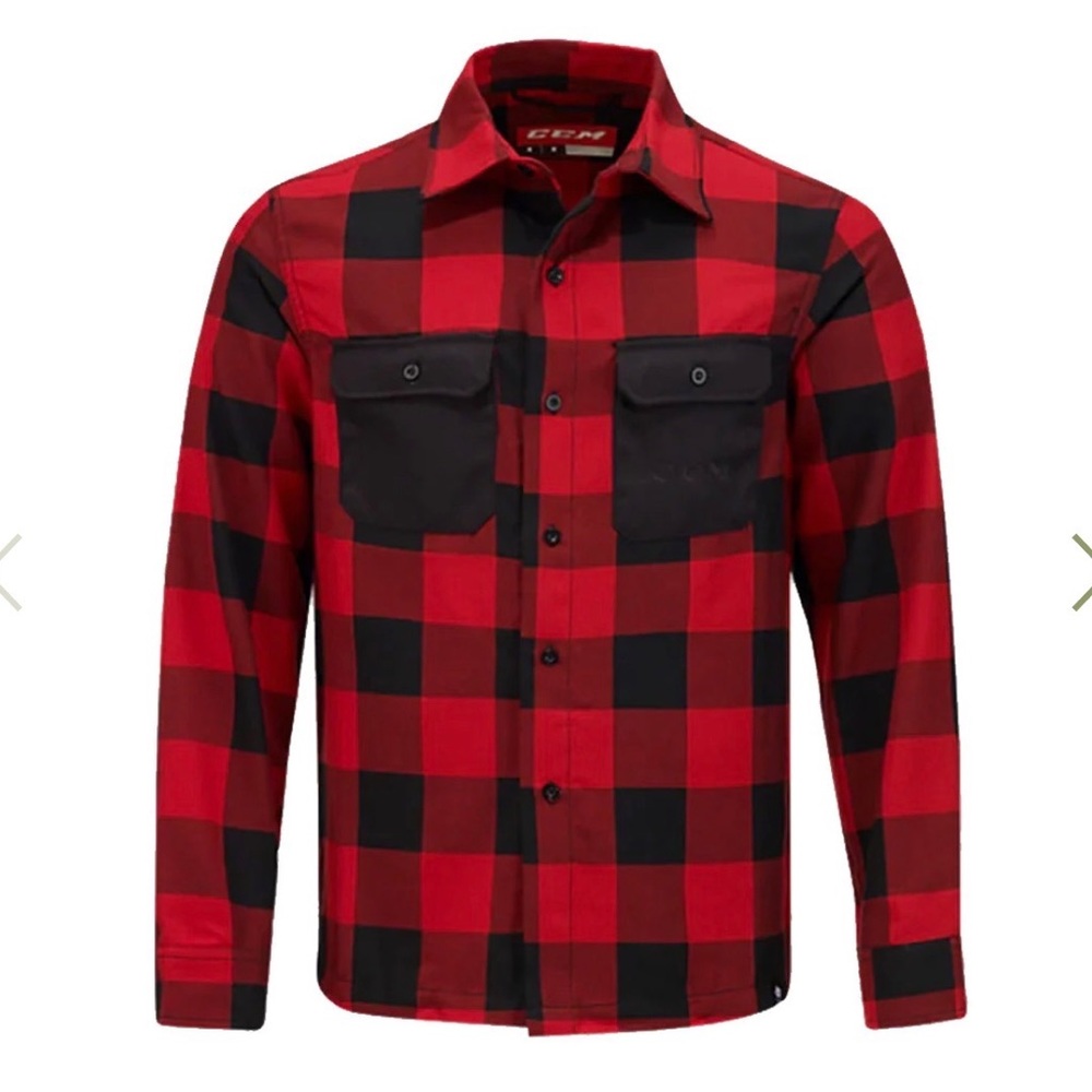 NWT CCM Adult Lumber Plaid Working Shirt